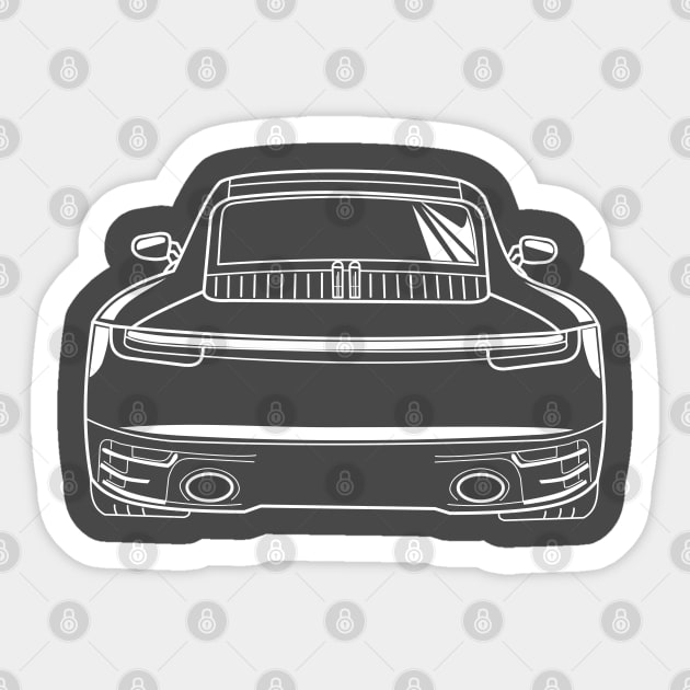 Porsche Carera Sticker by Aurealis